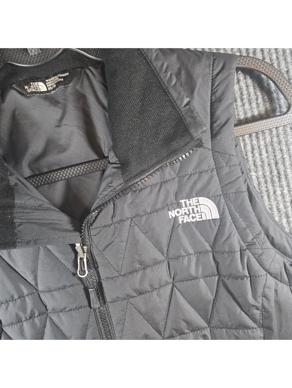 The North Face Tamburello Vest Womens XS Black Quilted Insulated F16